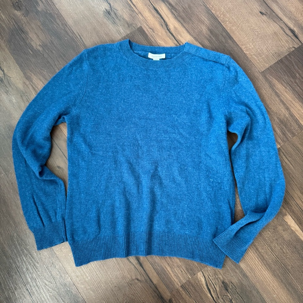 Garnet Hill Crew Neck 100% Cashmere Sweater